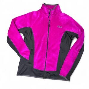 Fila Sport Vintage Fuchsia Plush & Black Colorblock Jacket size Medium